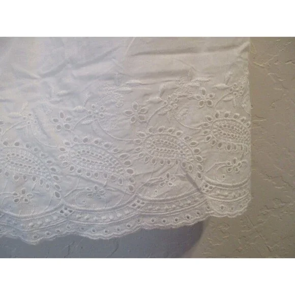 Charlotte Russe Womens Sz M Boho Tube Top White Mini Dress Lace Bridal Country - Picture 3 of 9